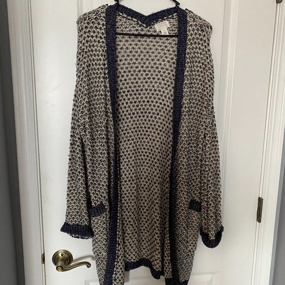 Caslon Textured Open Front Cardigan - Picture 1 of 4